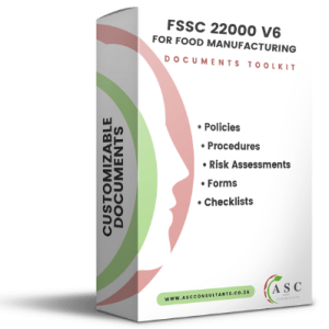 FSSC 22000 V6 for Food Manufacturing Documents Templates Toolkit