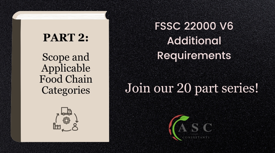 Part 2 FSSC 22000 Additional Requirements Scope and Categories
