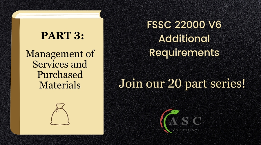 Part 3: Management of Services and Purchased Materials