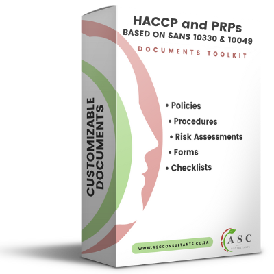 HACCP and PRPs Documents Toolkit