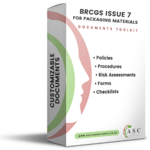 BRCGS packaging templates