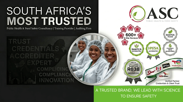 Why ASC Food Safety Consultants is South Africa’s Most Trusted Food Safety Consultancy, Training Provider, and Auditing Firm