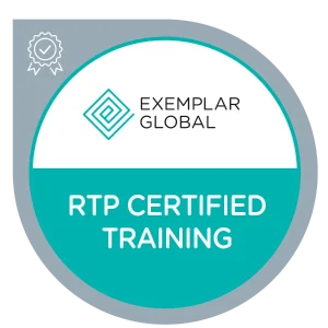 Exemplar Global Recognised Training Provider (RTP) Certified Training badge issued to ASC Food Safety