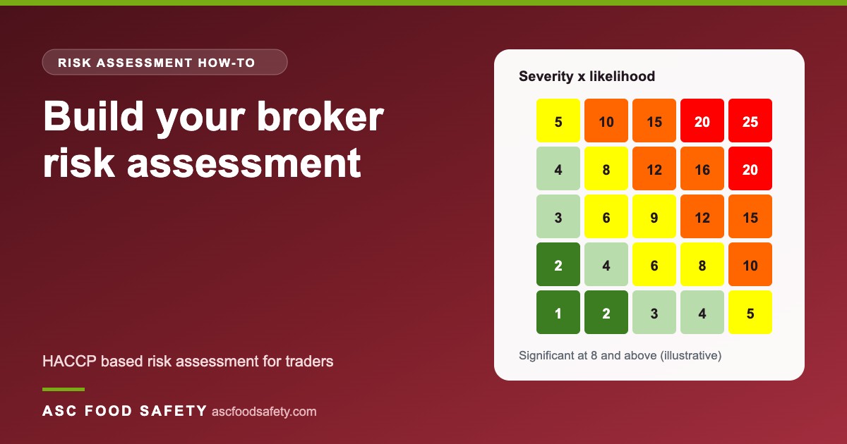 Excel hazard analysis and risk assessment of broker services from the ASC TK18 IFS Broker Version 3.2 toolkit